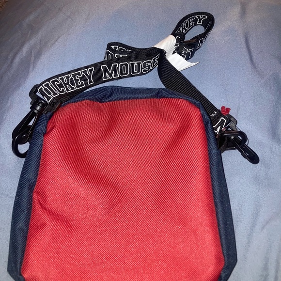 Disney Mickey Mouse Navy and Red Crossbody Bag - Picture 2 of 5